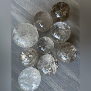 Crystal quartz sphere